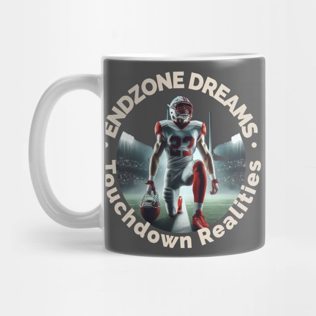 Endzone Dreams Touchdown Realities by PrintGrove Studio